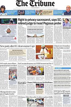 The Tribune Delhi - October 28th 2021